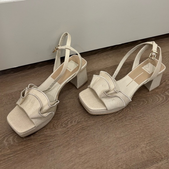 Cheer Heels - Ivory Raffia - Picture 2 of 13